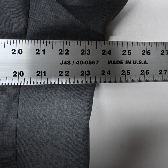 Dielmar Private 48R Gray Dormeuil Amadeus 365 Wool Mens Suit Jacket Sport Coat - Picture 7 of 12